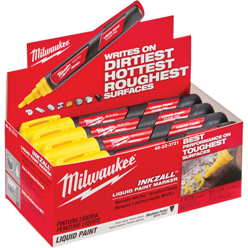 Marqueur &agrave; peinture Inkzall, Liquide, Jaune Dufferin Supply
