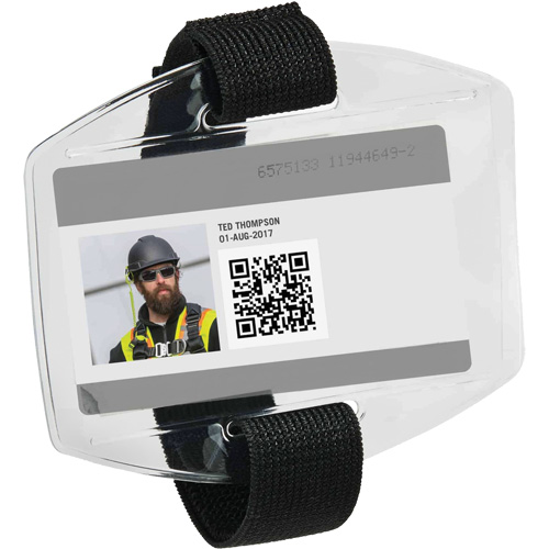 Squids&reg; 3386 Vinyl Armband ID Badge Holder Dufferin Supply