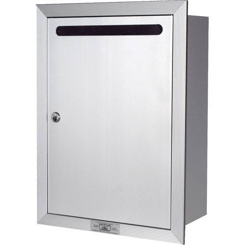 Recessed Collection Box, Wall -Mounted, 16-3/16" x 11-3/4", Aluminum Dufferin Supply