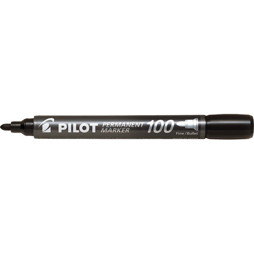 Marqueur permanent Pilot 100, Ronde, Noir Dufferin Supply