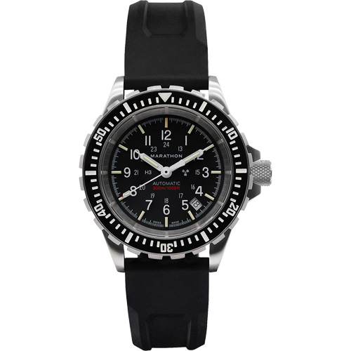 Grande montre automatique de plong&eacute;e, Num&eacute;rique, &agrave; piles, 41 mm, Noir Dufferin Supply