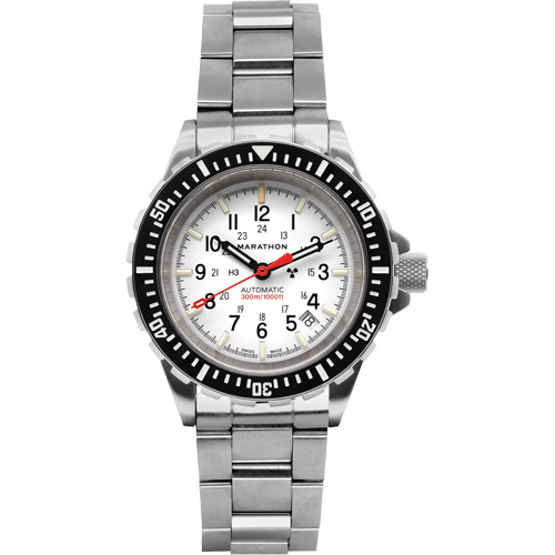 Grande montre automatique de plong&eacute;e &eacute;dition arctique GSAR avec bracelet en acier inoxydable, Num&eacute;rique, &agrave; piles, 41 mm, Argent Dufferin Supply