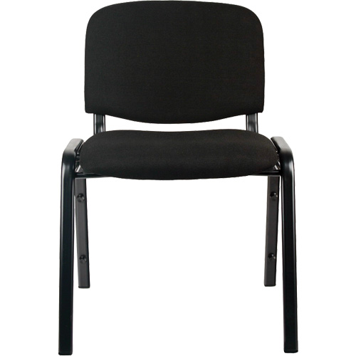 Chaises empilables, Tissu, Hauteur 32", Capacit&eacute; 250 lb, Noir Dufferin Supply