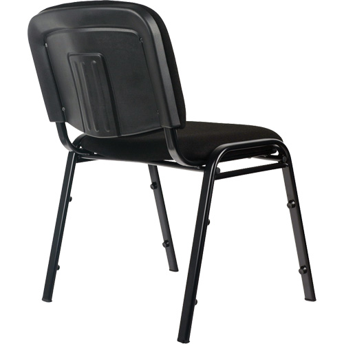 Chaises empilables, Tissu, Hauteur 32", Capacit&eacute; 250 lb, Noir Dufferin Supply