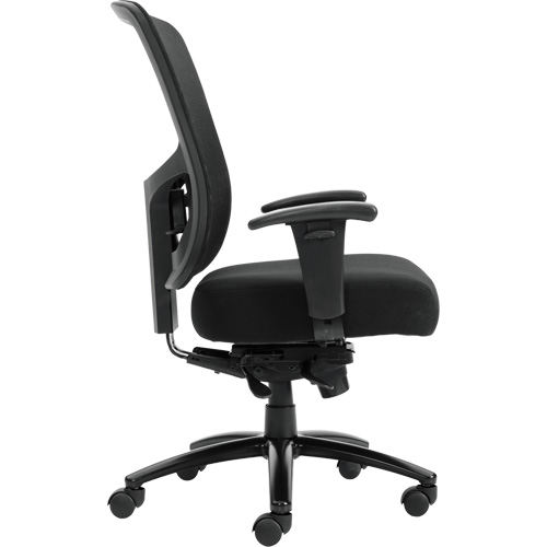 Raven 400 High-Back Heavy-Duty Synchro-Tilter, Mesh, Black, 400 lbs. Capacity Dufferin Supply