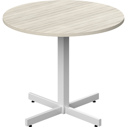 Table ronde &agrave; hauteur r&eacute;glable Newland, 36" lo x 36" la x 29" h, Dessus de 1", Stratifi&eacute;, Havane Dufferin Supply