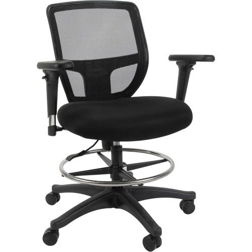 Tabouret de travail en maille, Mobile, Ajustable Hauteur, Capacit&eacute; 450 lb Dufferin Supply