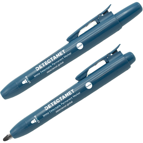 Retractable Permanent Marker, Bullet, Black Dufferin Supply
