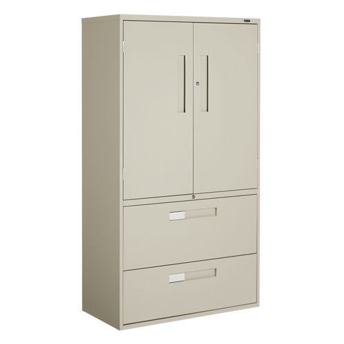 Armoire Multi-Stor, Acier, 3 Tablettes, 65-1/4" h x 36" la x 18" P, Beige Dufferin Supply