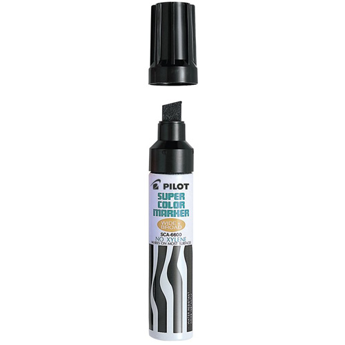 Marqueur permanent rechargeable Super Color, Ciseau, Rouge Dufferin Supply