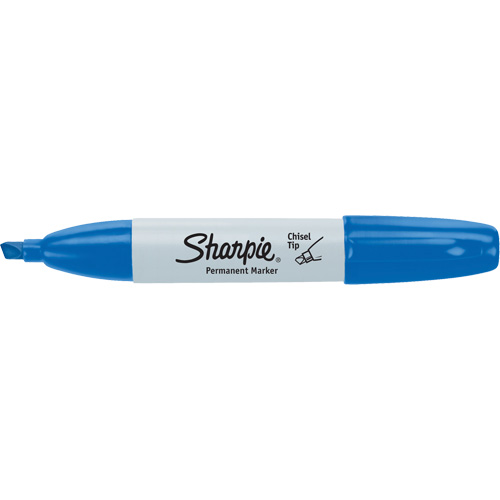 Permanent Marker, Chisel, Blue Dufferin Supply