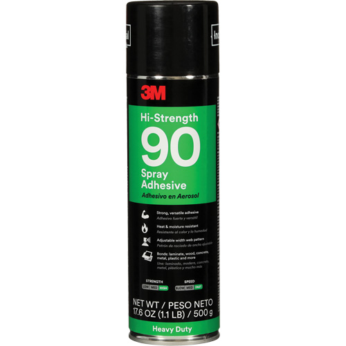 90 High Strength Adhesive, Clear, Aerosol Can Dufferin Supply
