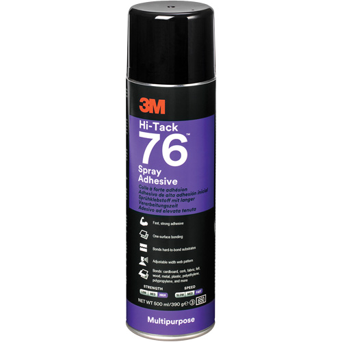 76 High Tack Adhesive, Clear, Aerosol Can Dufferin Supply