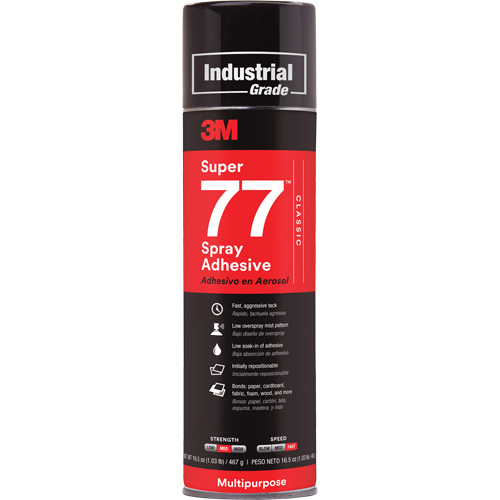 Super 77 Spray Adhesive, Clear, Aerosol Can Dufferin Supply