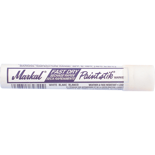 B&acirc;tons de peinture Paintstik &agrave; s&eacute;chage rapide 50° &agrave; 150°F, B&acirc;ton plein, Blanc Dufferin Supply