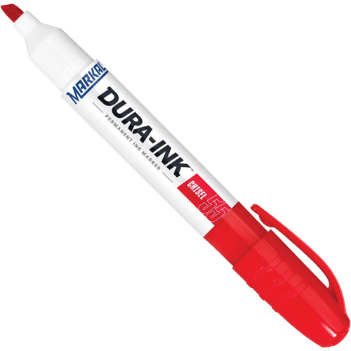 Dura-Ink&reg; Marker #55, Red, Chisel Tip Dufferin Supply