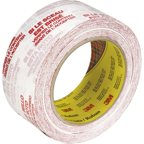 Scotch&reg; 3771 Box Sealing Tape with Message, Hot Melt Adhesive, 2 mils, 48 mm (1-22/25") x 100 m (328') Dufferin Supply