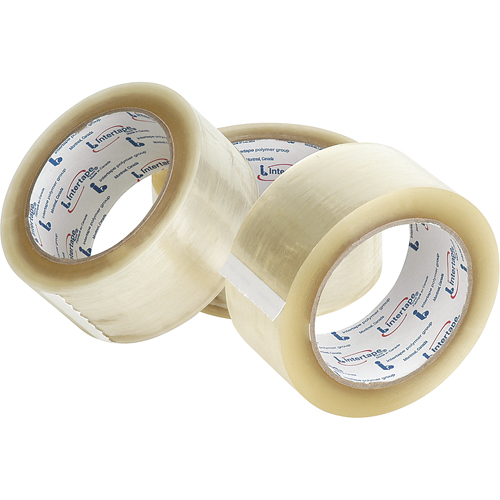 Box Sealing Tape, Hot Melt Adhesive, 1.6 mils, 50 mm (2") x 100 m (328') Dufferin Supply