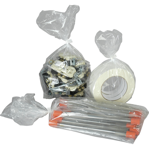 Poly Bags, Open Top, 18" x 7", 1 mils Dufferin Supply