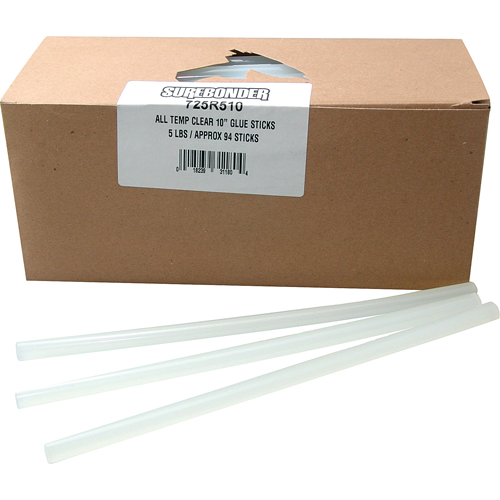 B&acirc;ton de colle, 7/16" dia x 10" lo, Transparent Dufferin Supply