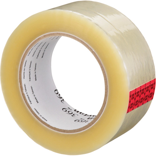 Tartan 369 Box Sealing Tape, Acrylic Adhesive, 1.6 mils, 48 mm (1-22/25") x 100 m (328') Dufferin Supply