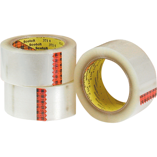 Scotch&reg; 375 Box Sealing Tape, Hot Melt Adhesive, 3.2 mils, 48 mm (1-22/25") x 50 m (164') Dufferin Supply