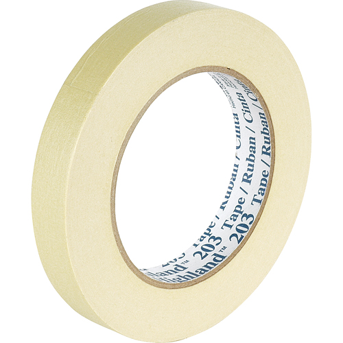 Highland 203 Masking Tape, 12 mm (1/2") x 55 m (180'), Beige Dufferin Supply