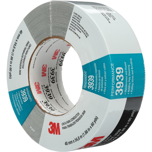 3939 Duct Tape, 9 mils, Silver, 48 mm (2") x 55 m (180') Dufferin Supply