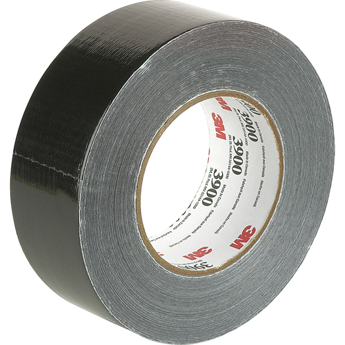 Rubans adh&eacute;sifs 3900 color&eacute;s de cat&eacute;gorie &eacute;conomique, 8 mils, Noir, 48 mm (2") x 55 m (180') Dufferin Supply