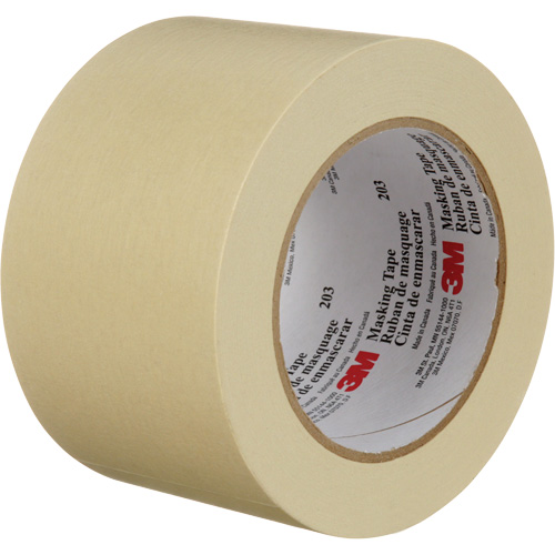 Highland 203 Masking Tape, 72 mm (3") x 55 m (180'), Beige Dufferin Supply