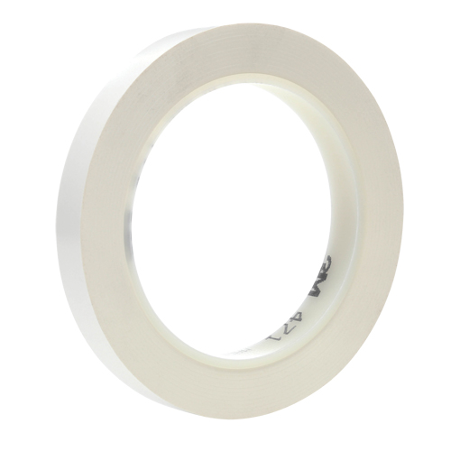 471 Vinyl Tape, 12 mm (1/2") W x 32.9 m (108') L, 5.3 mils, White Dufferin Supply