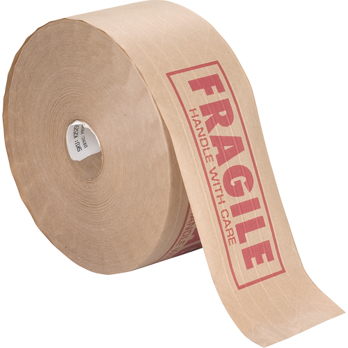 Rubans gommes pr&eacute;-imprim&eacute;s, 76 mm (3") x 137 m (449,475'), Kraft Dufferin Supply