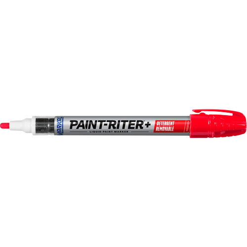 Paint-Riter&reg;+ Detergent Removable Paint Marker, Liquid, Red Dufferin Supply