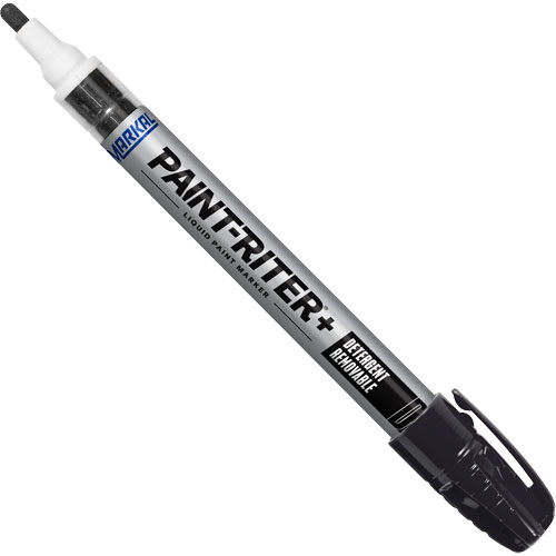 Paint-Riter&reg;+ Detergent Removable Paint Marker, Liquid, Black Dufferin Supply