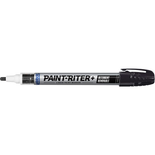 Paint-Riter&reg;+ Detergent Removable Paint Marker, Liquid, Black Dufferin Supply