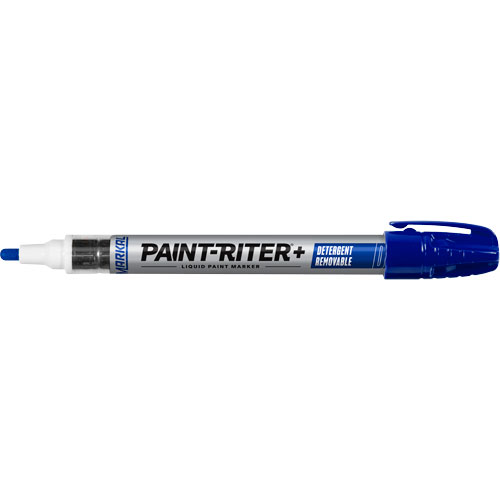 Marqueur &agrave; peinture nettoyable au d&eacute;tergent Paint-Riter+, Liquide, Bleu Dufferin Supply