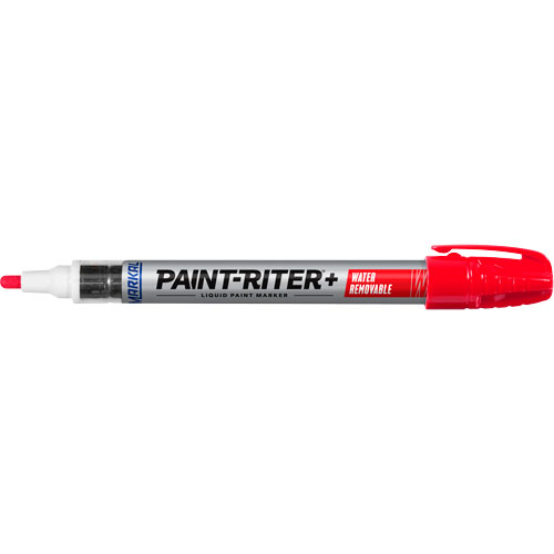 Paint-Riter&reg;+ Water Removable Paint Marker, Liquid, Red Dufferin Supply