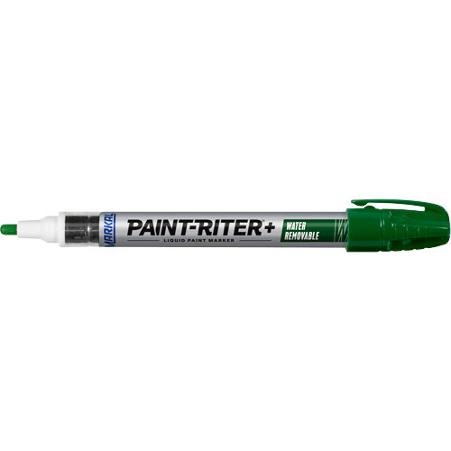 Marqueur &agrave; la peinture nettoyable &agrave; l'eau Paint-Riter+, Liquide, Vert Dufferin Supply