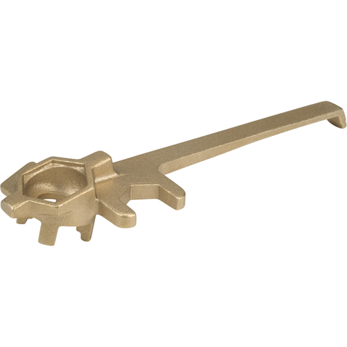 Cl&eacute;s &agrave; obturateur de luxe, Ouverture de 1-1/4", Poign&eacute;e 9", Alliage de laiton anti&eacute;tincelles Dufferin Supply