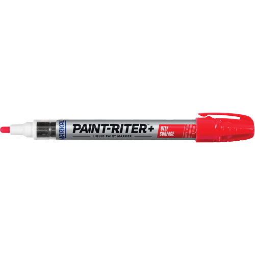Paint-Riter&reg; + Oily Surface Marker, Liquid, Red Dufferin Supply