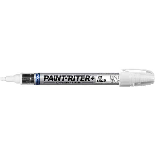 Marqueur &agrave; peinture pour surfaces humides Paint-Riter+, Liquide, Blanc Dufferin Supply