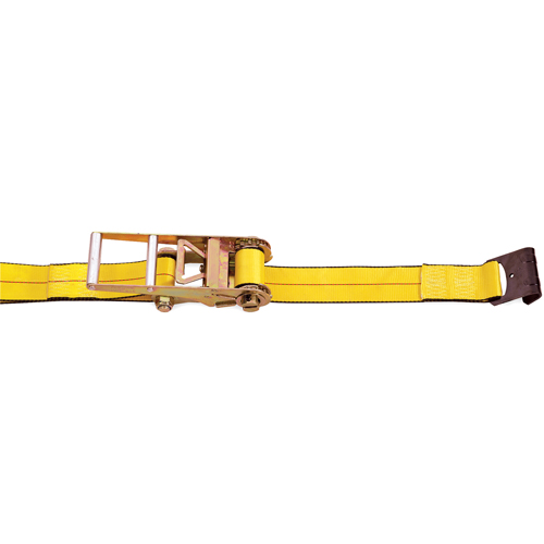 Ratchet Straps, Flat Hook, 3" W x 30' L, 5400 lbs. (2450 kg) Working Load Limit Dufferin Supply