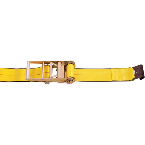 Ratchet Straps, Flat Hook, 4" W x 30' L, 5400 lbs. (2450 kg) Working Load Limit Dufferin Supply