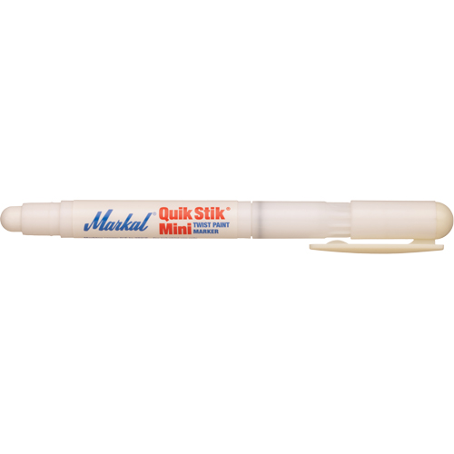 Mini marqueur de peinture Quik Stik, B&acirc;ton plein, Blanc Dufferin Supply