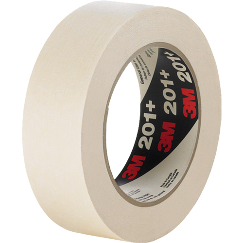 201+ General Use Masking Tape, 12 mm (1/2") x 55 m (180'), Tan Dufferin Supply