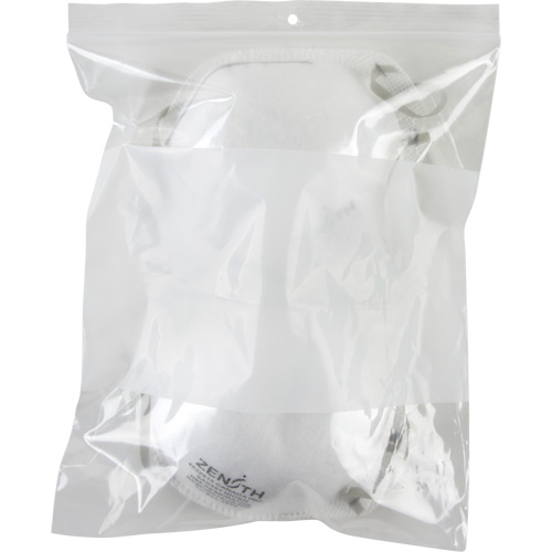Sacs en poly avec espace inscriptible blanc, Refermable, 10" x 8", 2 mils Dufferin Supply