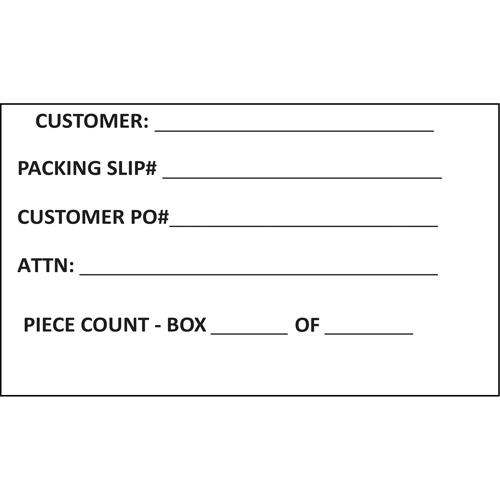 Generic Shipping Label, 4" W x 6" L, White Dufferin Supply