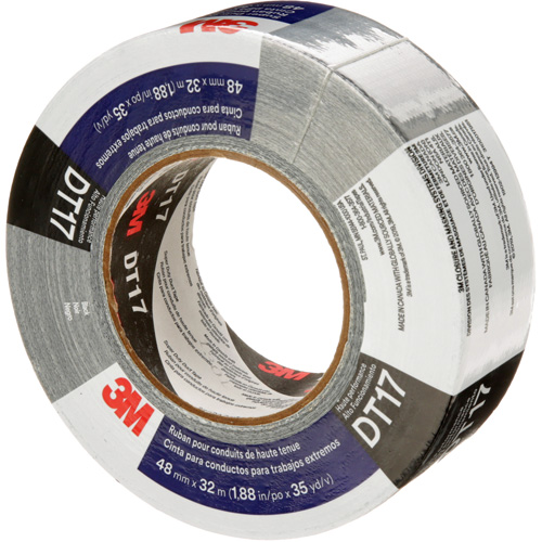 DT17 Super-Duty Duct Tape, 17 mils, Black, 48 mm (2") x 32 m (105') Dufferin Supply