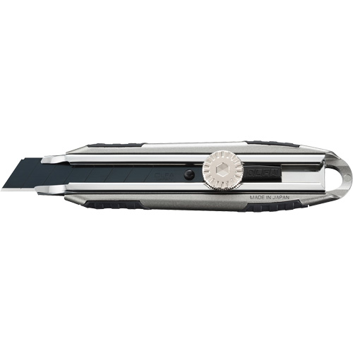 Couteau avec verrou &agrave; cliquet, 18 mm, Acier au carbone, Robuste, Prise en Aluminium Dufferin Supply