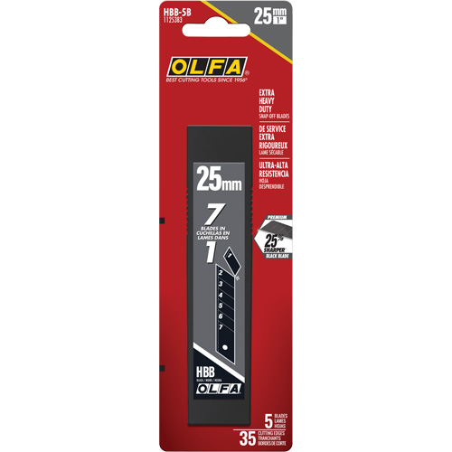 Ultra-Sharp Black Replacement Blades, Snap-Off Style Dufferin Supply